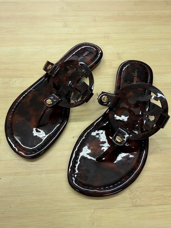 Tory Burch Shoes - Tear Tory Burch Dark Tortoiseshell Miller Jelly Sandals sz 5.5